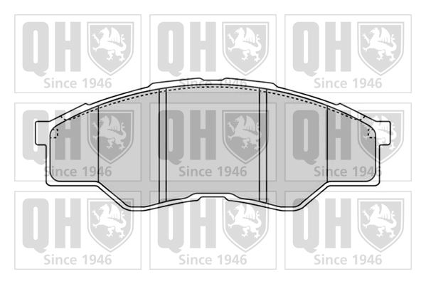 QUINTON HAZELL Комплект тормозных колодок, дисковый тормоз BP1604